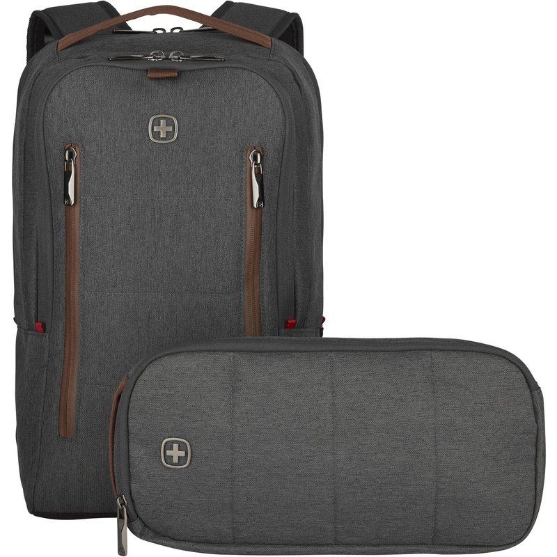 Wenger/SwissGear CityUpgrade 16". Case type: Backpack Maximum screen size: 40.6 cm (16") Number of front pockets: 2 Carrying handle(s). Weight: 800 g. Surface coloration: Monochromatic