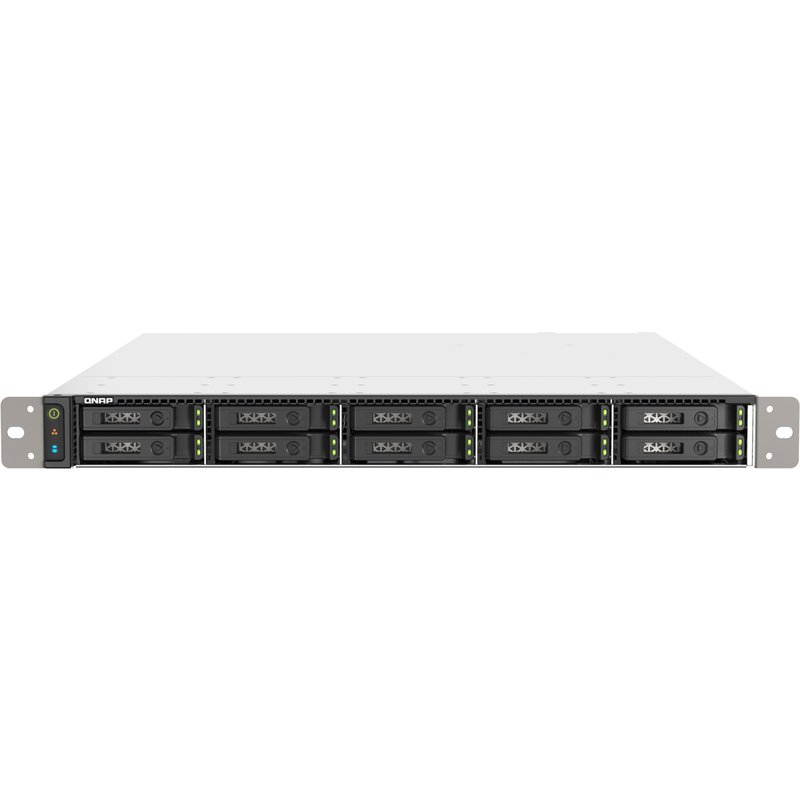 QNAP TS-h1090FU NAS Rack (1U) EPYC 7302P 128 GB DDR4 0 TB QuTS hero Black, Grey