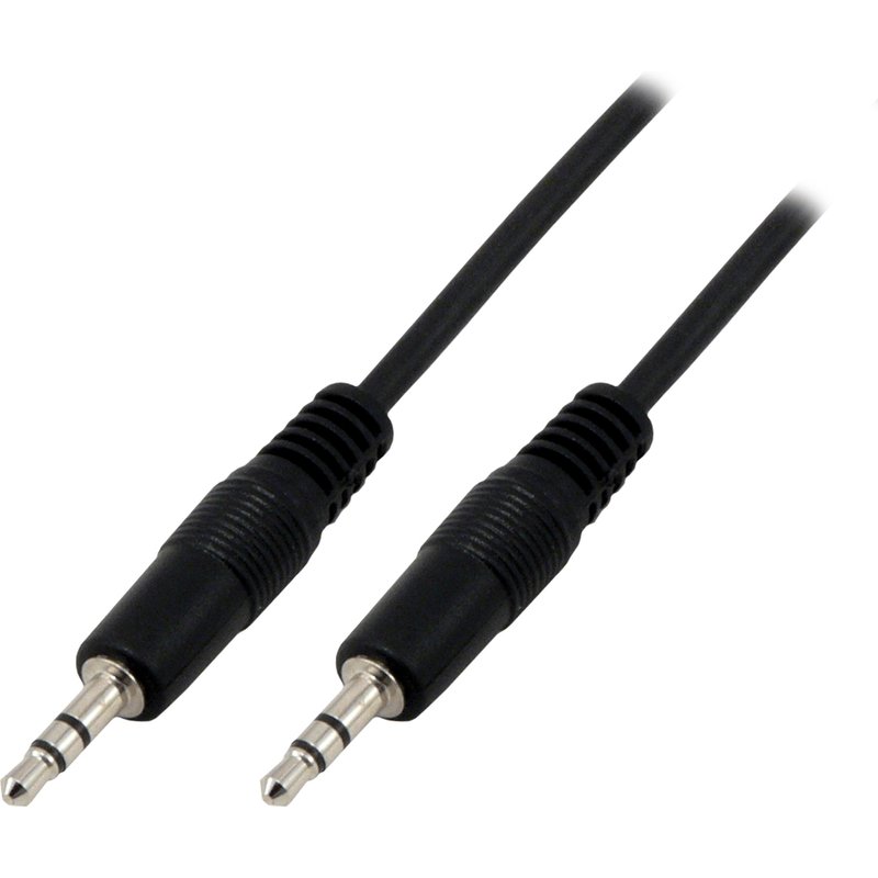 MCL Cable jack 3.5mm Male stereo 10 metres audio cable 10 m 3.5mm Blac
