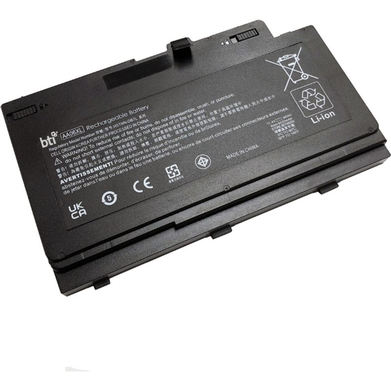 BTI 96Wh cell 852527-242 compatible battery for HP - COMPAQ ZBOOK 17 G3 ZBOOK 17 G4(Y6K36EA) ZBOOK 17 G4(1RR26ES) ZBOOK 17 G4(1RR15EA)