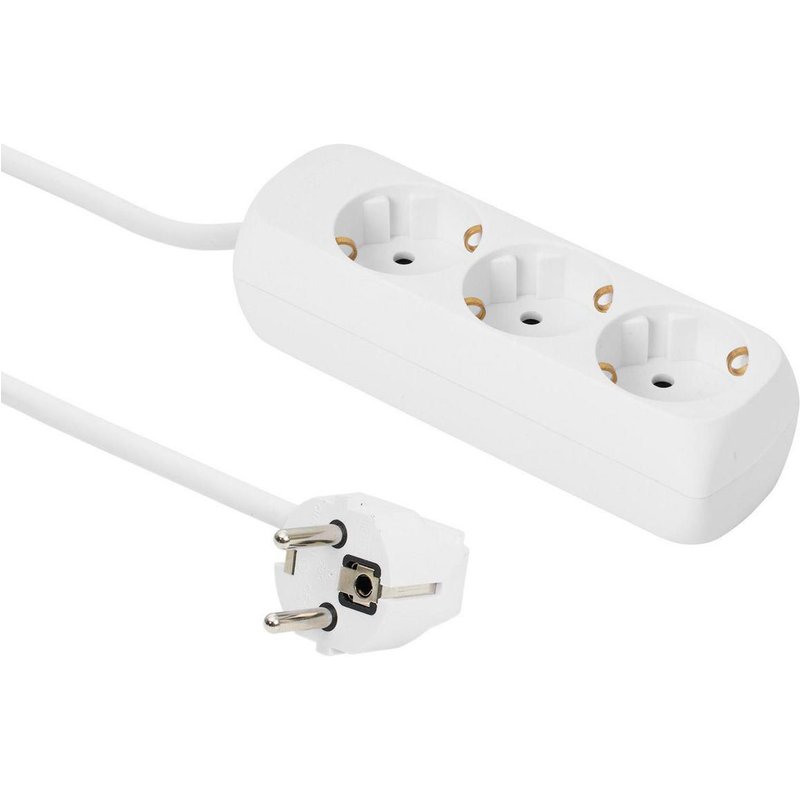 Microconnect GRU003W power extension 1.8 m 3 AC outlet(s) Indoor White
