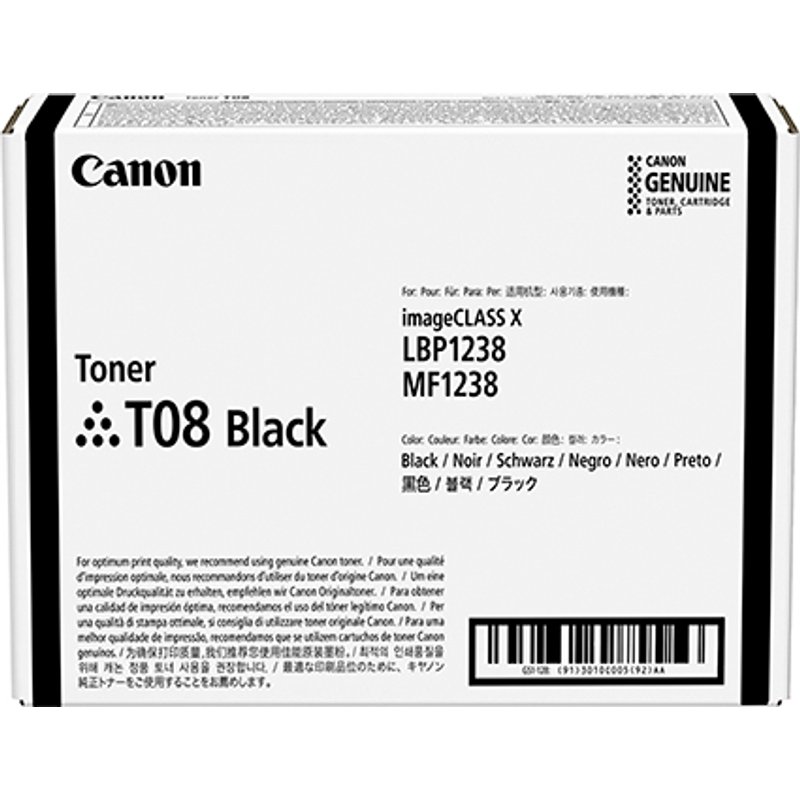 Canon 3010C006/T08 Toner cartridge. 11K pages ISO/IEC 19752 for Canon