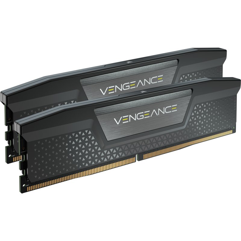 Corsair Vengeance . Component for: PC/Server Internal memory: 32 GB Memory layout (modules x size): 2 x 16 GB Internal memory type: DDR5 Memory clock speed: 5200 MHz Memory form factor: 288-pin DIMM CAS latency: 40 Product colour: Black