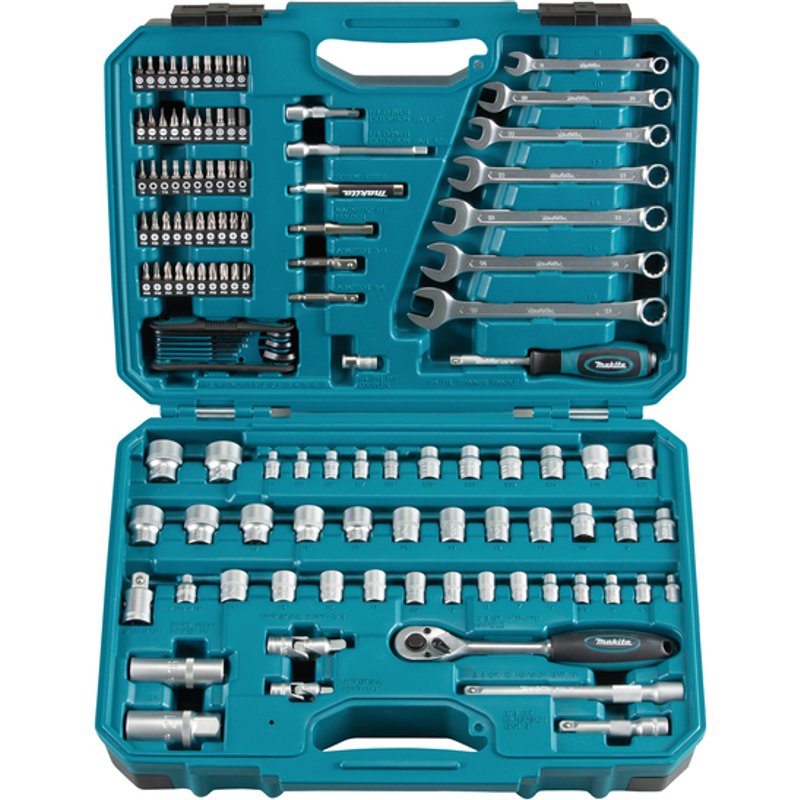 Makita E-06616 mechanics tool set 120 tools