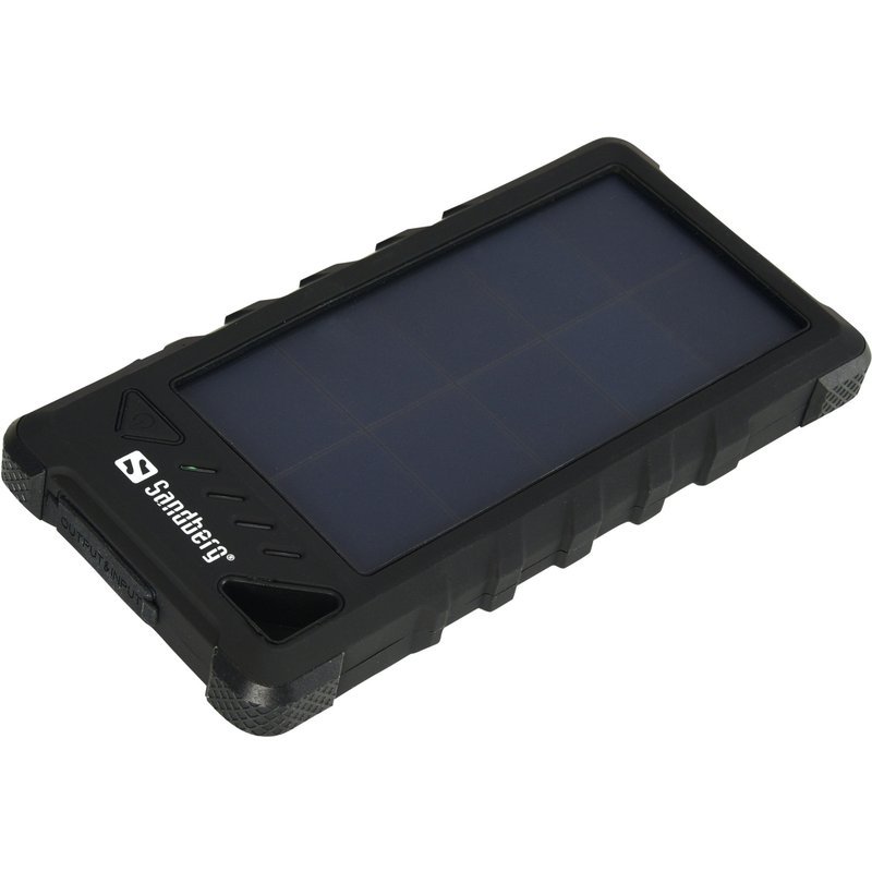 Sandberg 16000 Outdoor Solar Powerbank - Black, Black