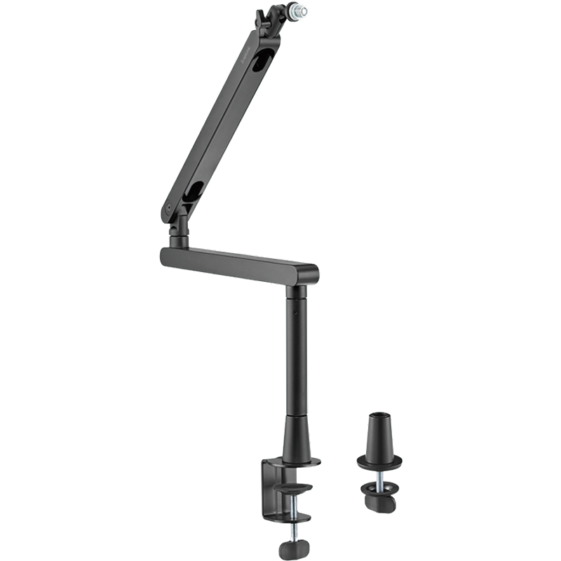 LogiLink Professional Studio Microphone Boom Arm Stand. aluminum. blac
