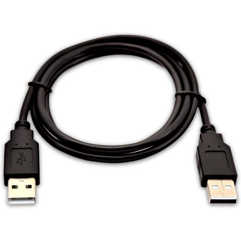 V7 Black USB Cable USB 2.0 A Male to USB 2.0 A Male 1m 3.3ft