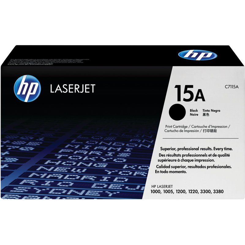HP C7115A/15A Toner cartridge black. 2.5K pages ISO/IEC 19752 for Cano