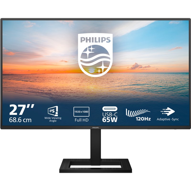 Philips 1000 series 27E1N1300AE/00 computer monitor 68.6 cm (27") 1920 x 1080 pixels Full HD LCD Black