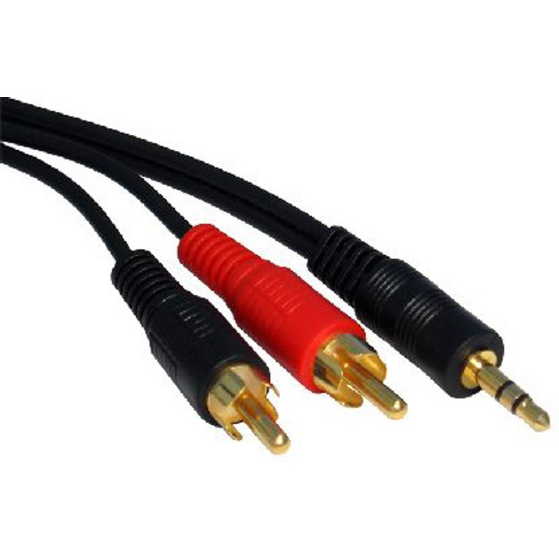 Cables Direct 2TR-305 audio cable 5 m 3.5mm 2 x RCA Black