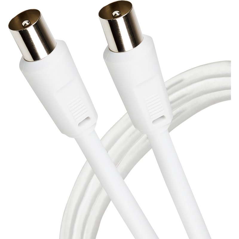Maplin RF Male to RF Male Connector TV Aerial Coaxial Cable - 1m