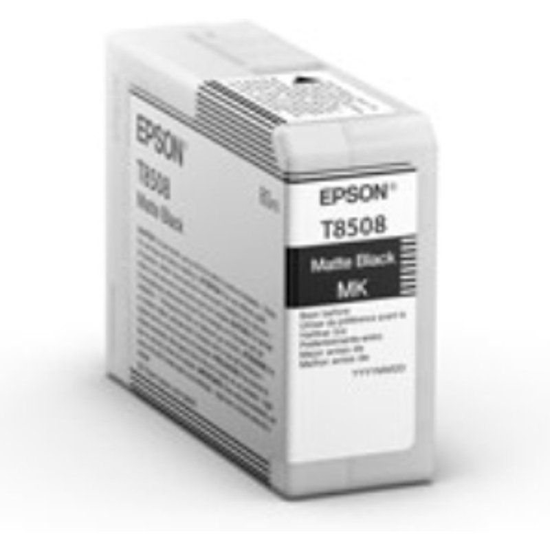 Epson C13T85080N/T8508 Ink cartridge black matt 80ml for Epson SC-P 80