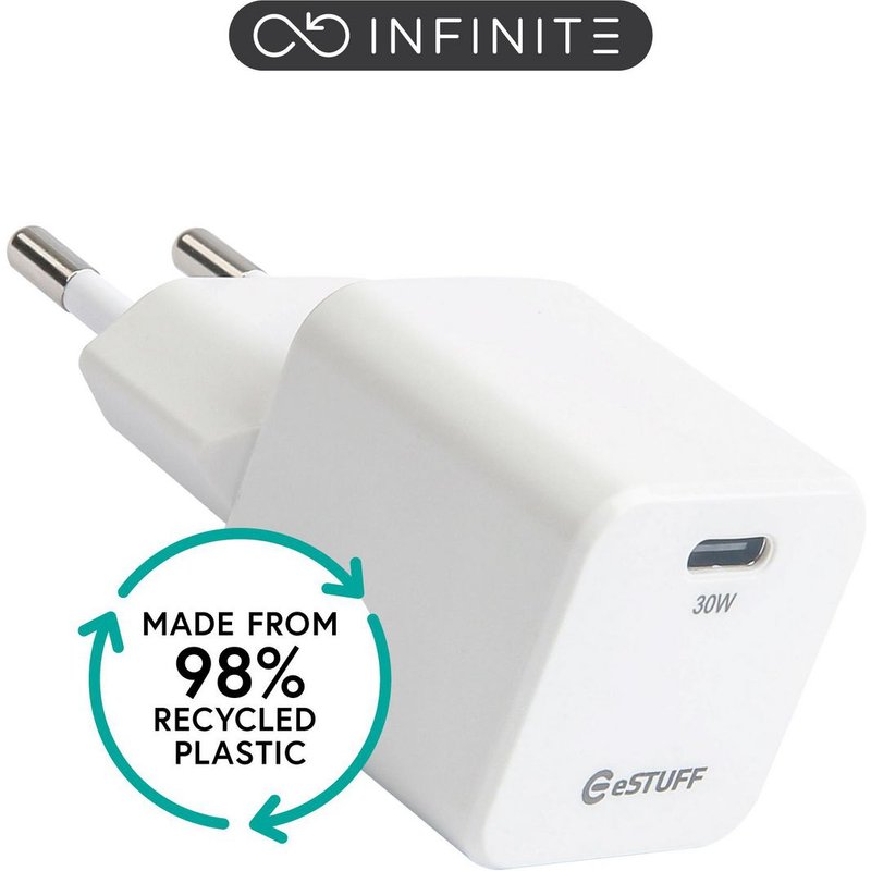 eSTUFF ES637027 mobile device charger Smartphone White AC Fast chargin