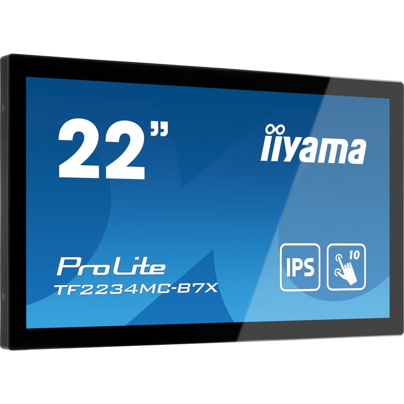 iiyama ProLite TF2234MC-B7X computer monitor 54.6 cm (21.5") 1920 x 1080 pixels Full HD LED Touchscreen Multi-user Black