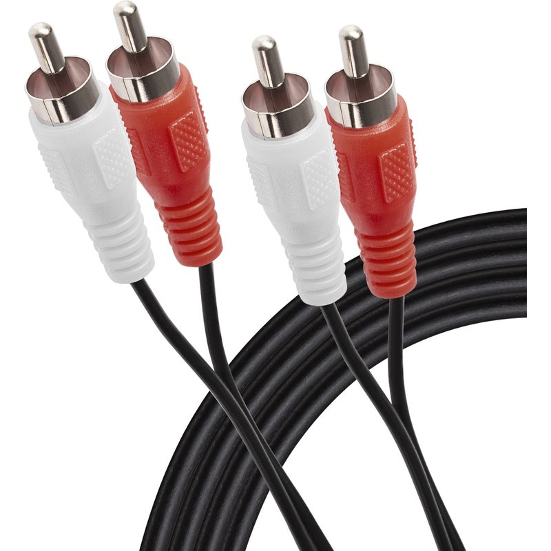 Maplin Twin RCA Phono to Twin RCA Phono Cable - 1.5m
