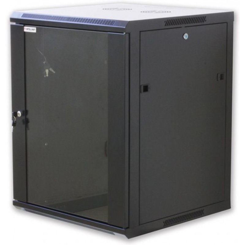 Techly I-CASE EW-2012BKL rack cabinet 12U Wall mounted rack Black