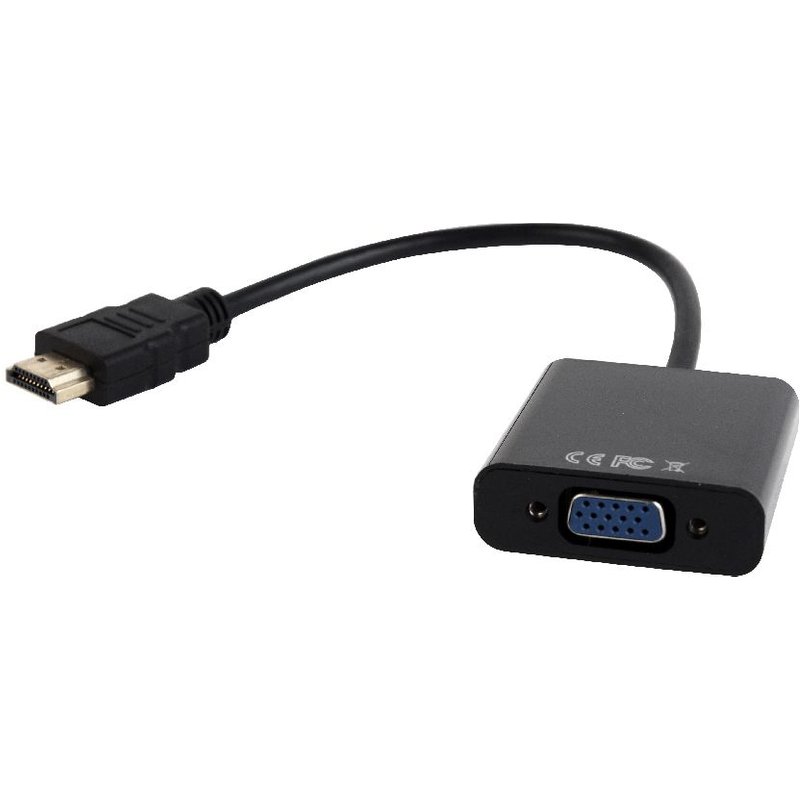 Adapter HDMI M - VGA F + audio adapter kabel Gembird P/N: A-HDMI-VGA-03