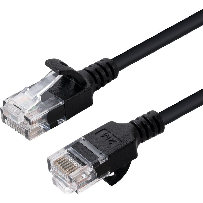 Microconnect V-UTP6005S-SLIM networking cable Black 0.5 m Cat6 U/UTP (