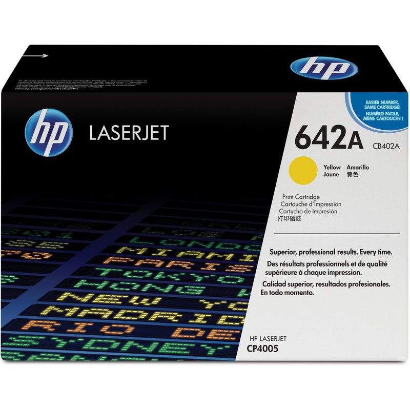 HP CB402A/642A Toner cartridge yellow. 7.5K pages ISO/IEC 19798 for HP