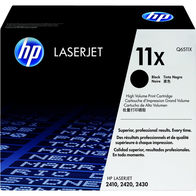 HP Q6511X/11X Toner cartridge black. 12K pages ISO/IEC 19752 for Canon