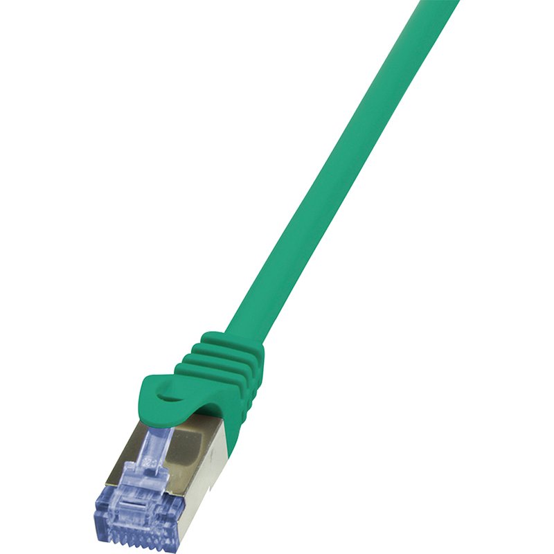 LogiLink 7.5m Cat.6A 10G S/FTP networking cable Green Cat6a S/FTP (S-S