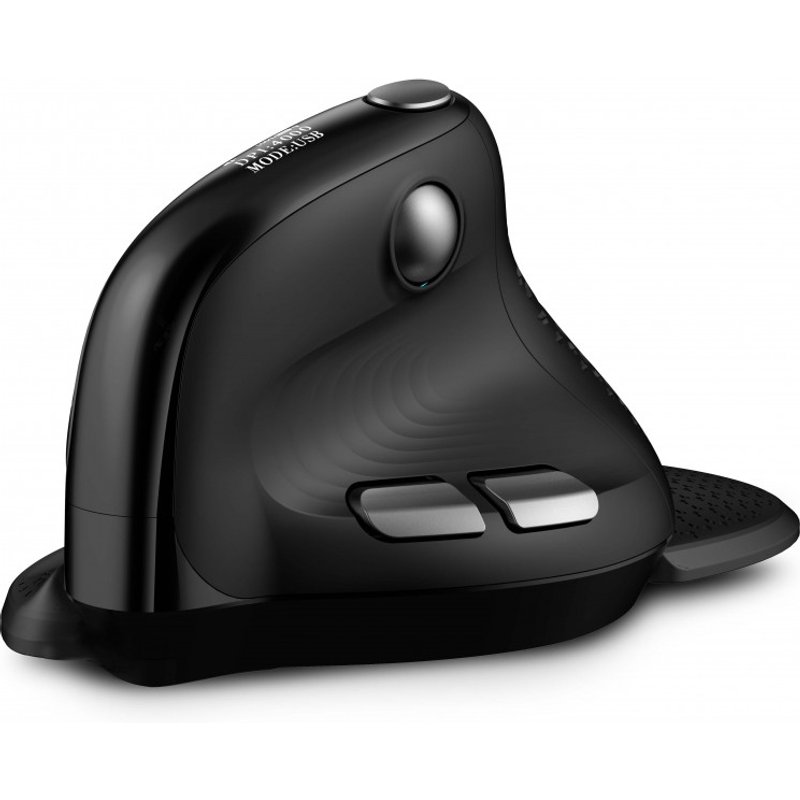 Urban Factory ERGO PRO MAX: WIRELESS RIGHT HAND MOUSE - 2.4GHZ - BT 5.0 - RECHARGEABLE - 4000DPI - HANDREST Right-hand Vertical design RF Wireless + Bluetooth 4000 DPI Black