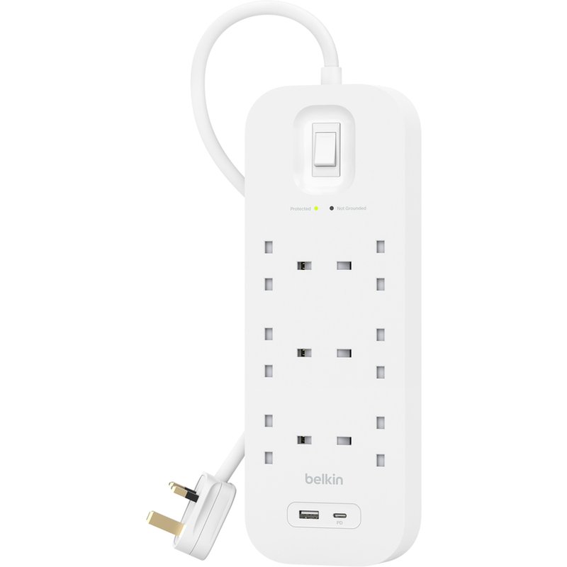 Belkin Connect White 6 AC outlet(s) 2 m
