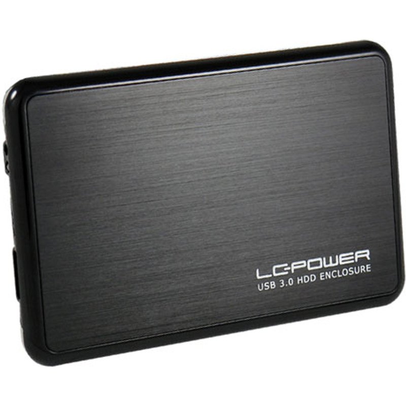LC-Power LC-25BUB3 storage drive enclosure Aluminium. Black 2.5"