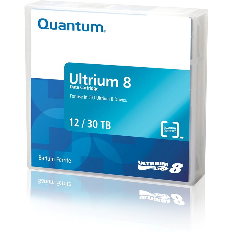 Quantum Ultrium 8 Bar Code Labeled Blank data tape 12 TB LTO 1.26 cm