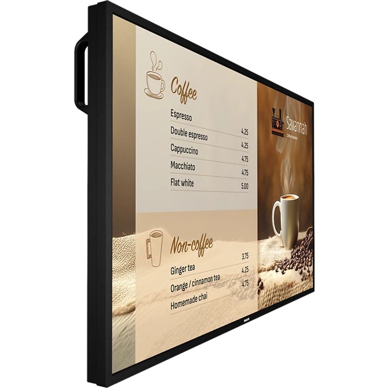 Philips 6000 series 43BDL6017P Digital signage flat panel 108 cm (42.5") LCD 800 cd/m 4K Ultra HD Black Built-in processor Android 14 24/7