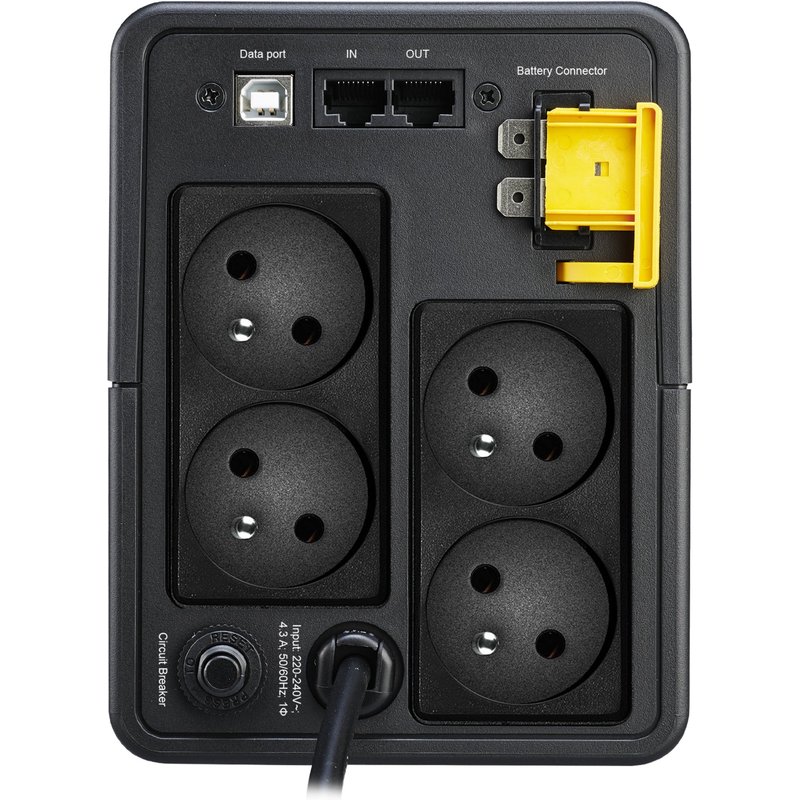 APC Back-UPS, 950VA, Tower, 230V, 4x CEE 7/5 French Schuko outlets, AVR