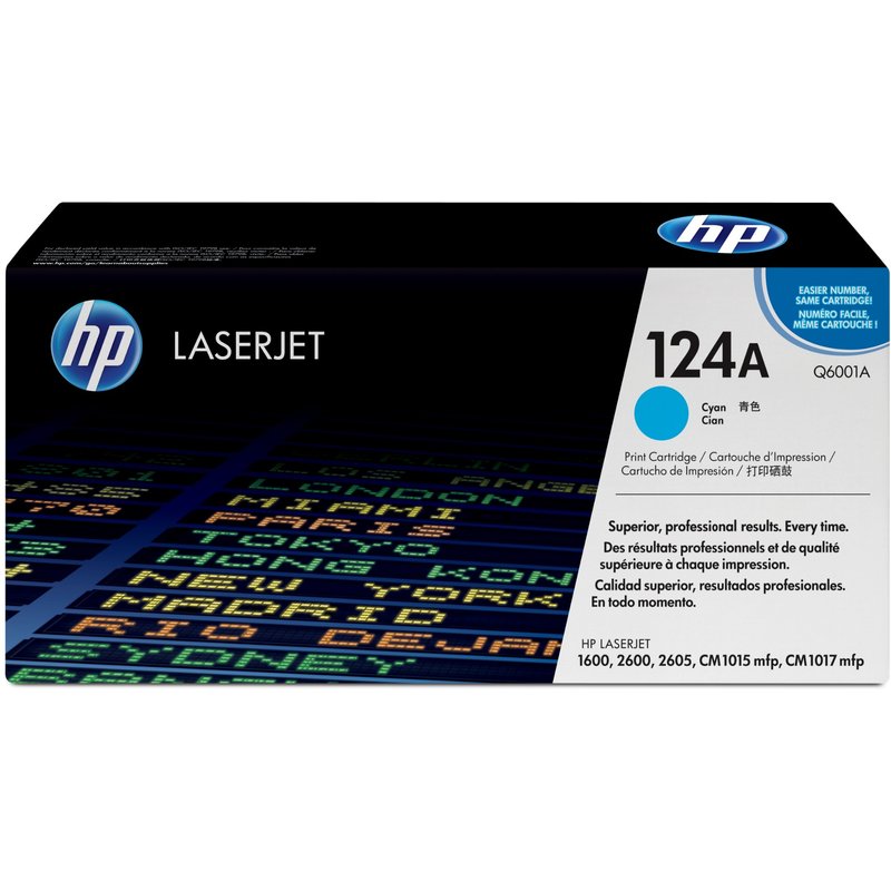 HP Q6001A/124A Toner cartridge cyan. 2K pages/5% for HP Color LaserJet