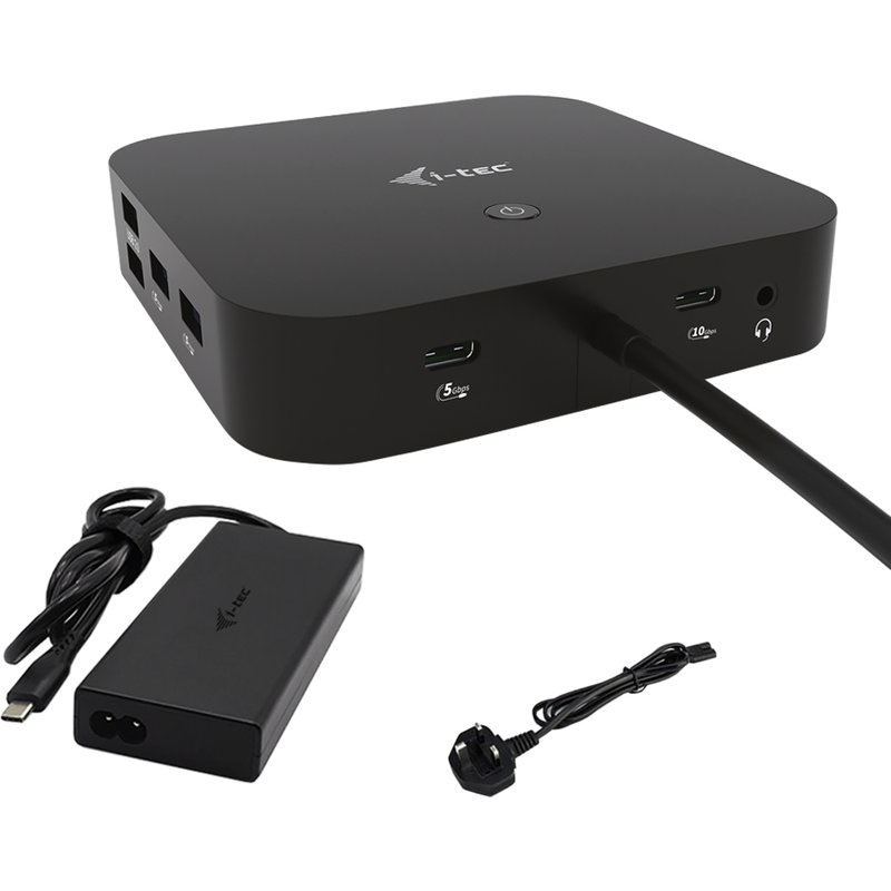 i-tec USB-C HDMI DP Docking Station with Power Delivery 100 W + Universal Charger 100 W