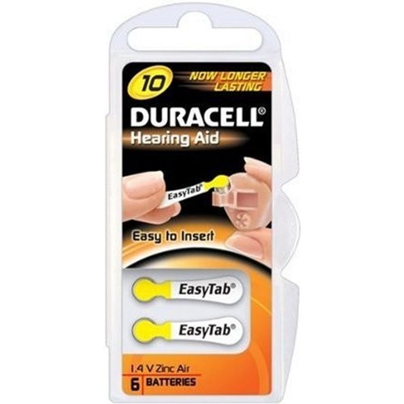 Duracell DA10 household battery Single-use battery Zinc-Air