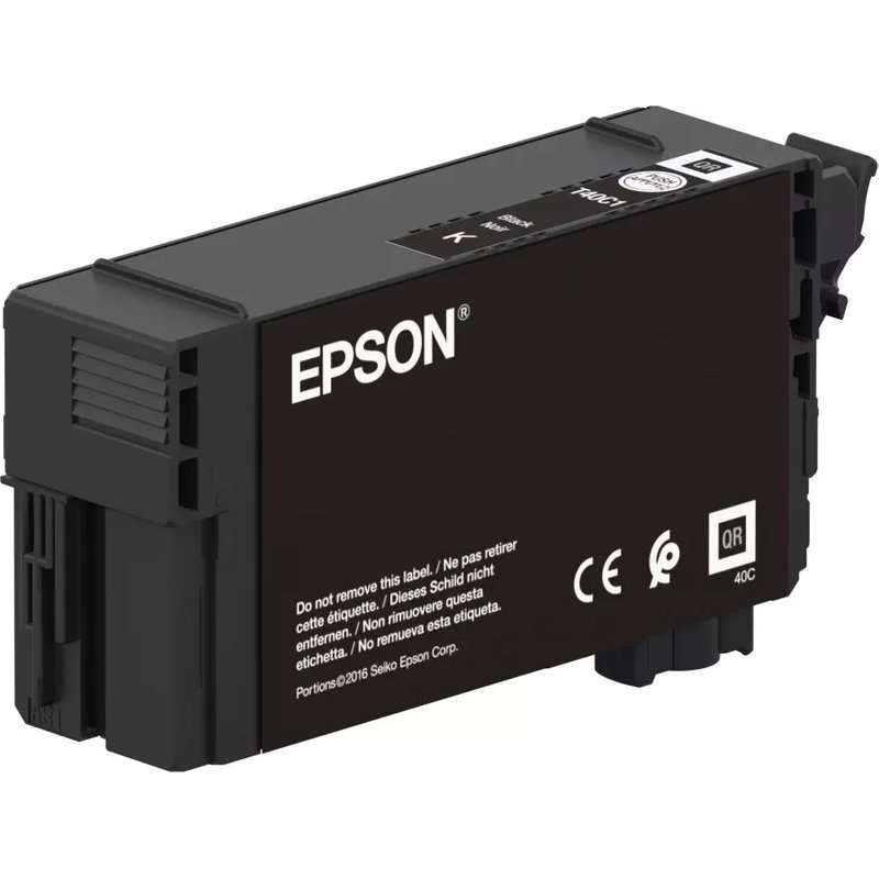 Epson Singlepack UltraChrome XD2 Black T40C140(50ml). Black ink type: Pigment-based ink Colour ink volume: 50 ml Printing colours: Black Quantity per pack: 1 pc(s)