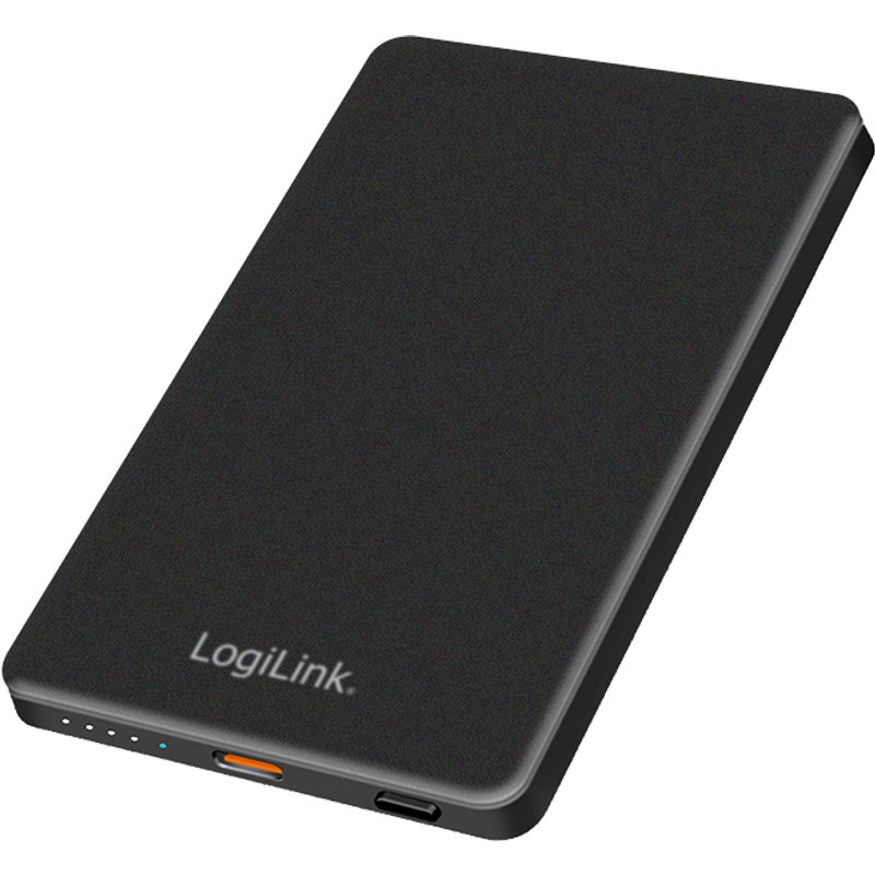 LogiLink PA0352 power bank 5000 mAh Wireless charging Black
