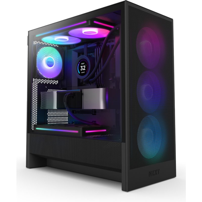 NZXT H5 Flow RGB Midi Tower Black