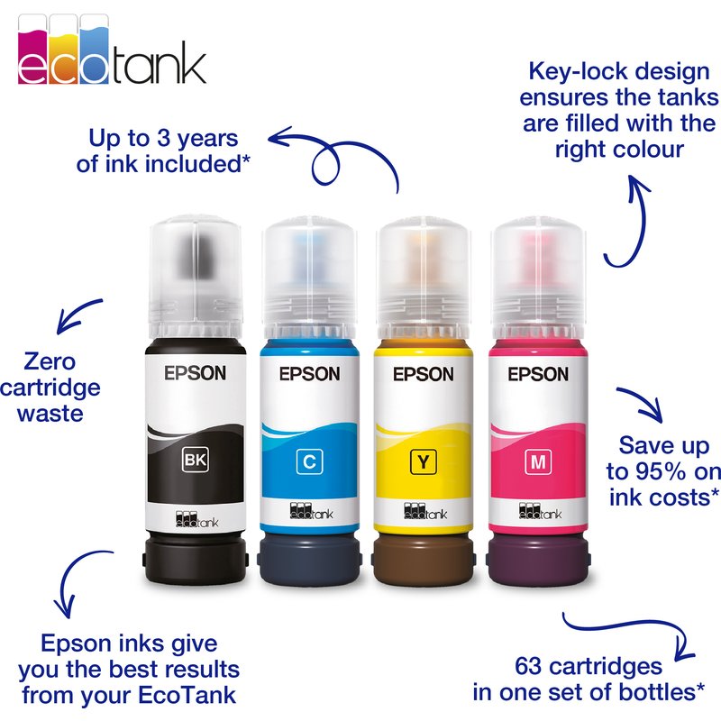 Epson C13T00P440/104 Ink bottle yellow. 7.5K pages 65ml for Epson ET-2