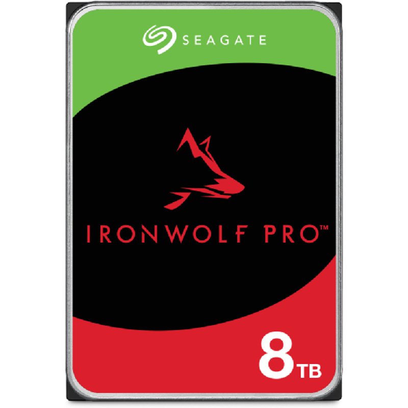 Seagate IronWolf Pro ST8000NT001. HDD capacity: 8 TB HDD speed: 7200 RPM Storage drive buffer size: 256 MB HDD size: 3.5" Interface: Serial ATA III