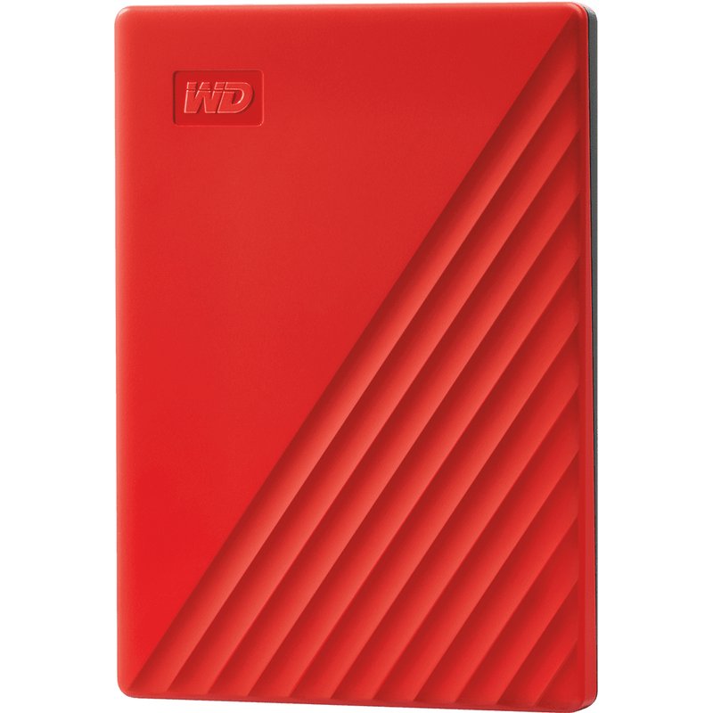WD 2TB My Passport Portable Storage External Hard Drive USB 3.2 for PC/MAC Red (WDBYVG0020BRD-WESN)