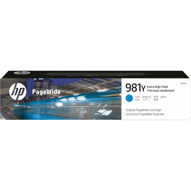 HP L0R13A/981Y Ink cartridge cyan. 16K pages ISO/IEC 19798 183ml for H