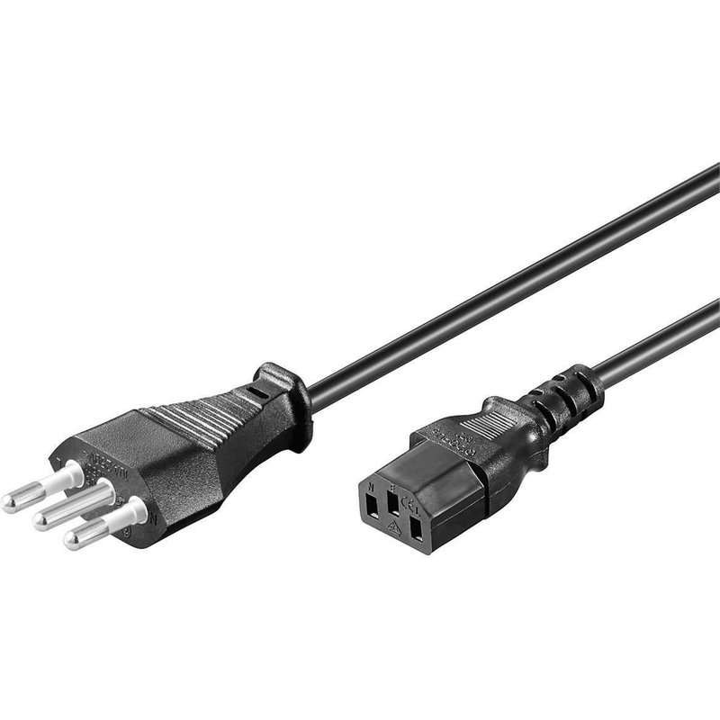 Microconnect PE100410 power cable Black 1 m Power plug type L C13 coup