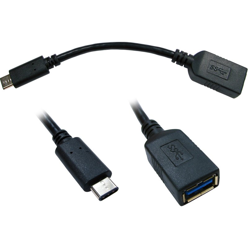 Cables Direct USB3C-951-50CM USB cable USB 3.2 Gen 1 (3.1 Gen 1) 0.5 m USB C USB A 5 Gbit/s Black