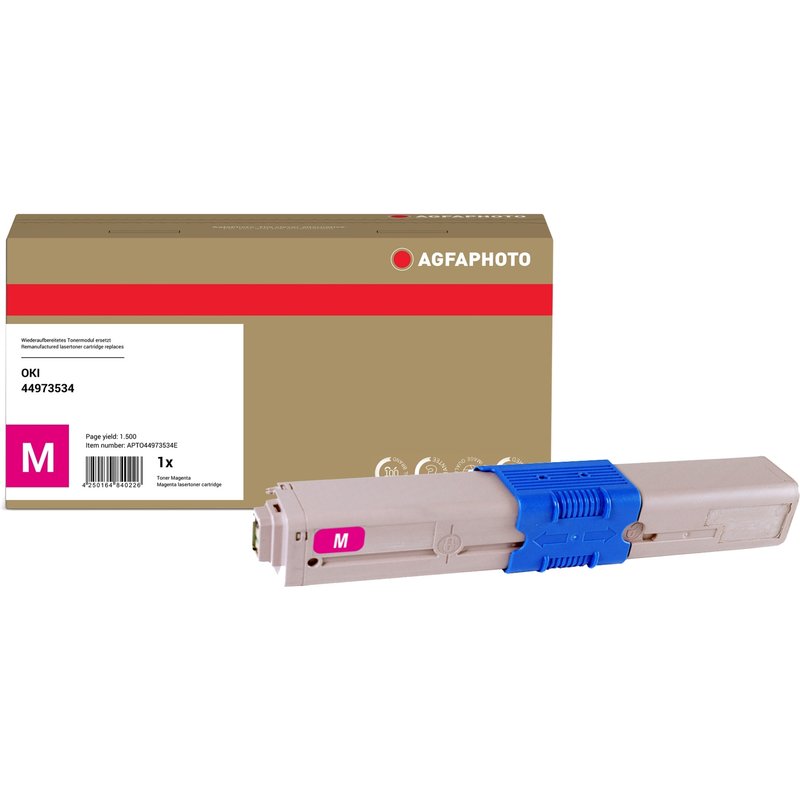 AgfaPhoto Compatible Toner Cartridge. Magenta. Replacement for OKI 449