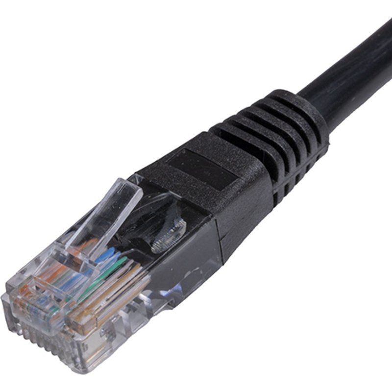 Cablenet CNL 100PK 2M C5e Bk UTP PVC 24AWG FMB networking cable