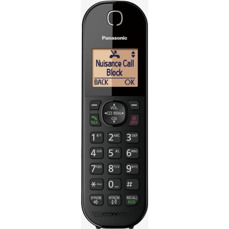 Panasonic KX-TGC412EB telephone DECT telephone Caller ID Black