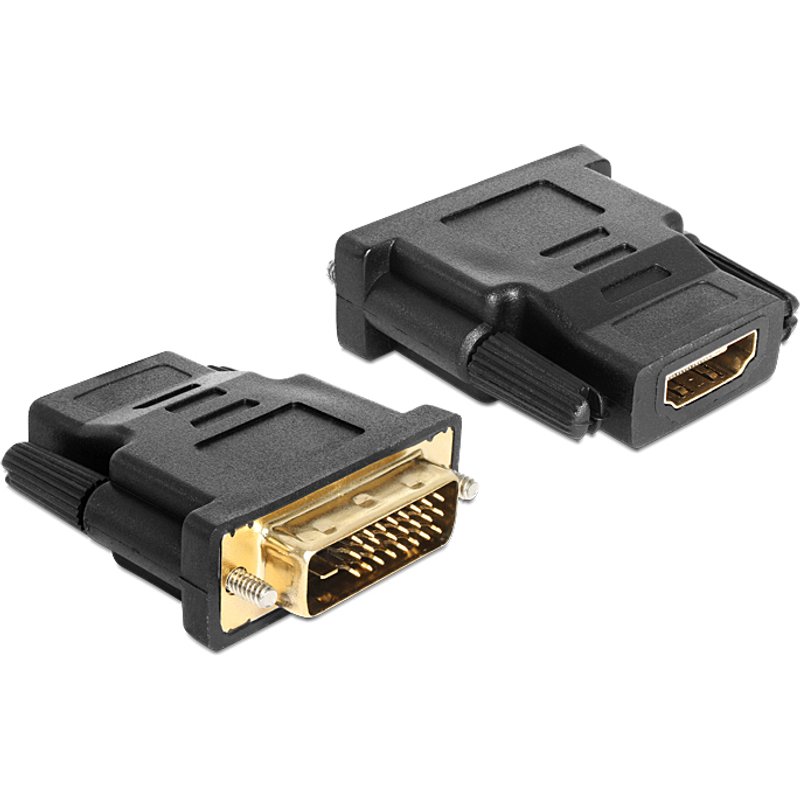 DeLOCK 65466 cable gender changer DVI 24+1 HDMI Black