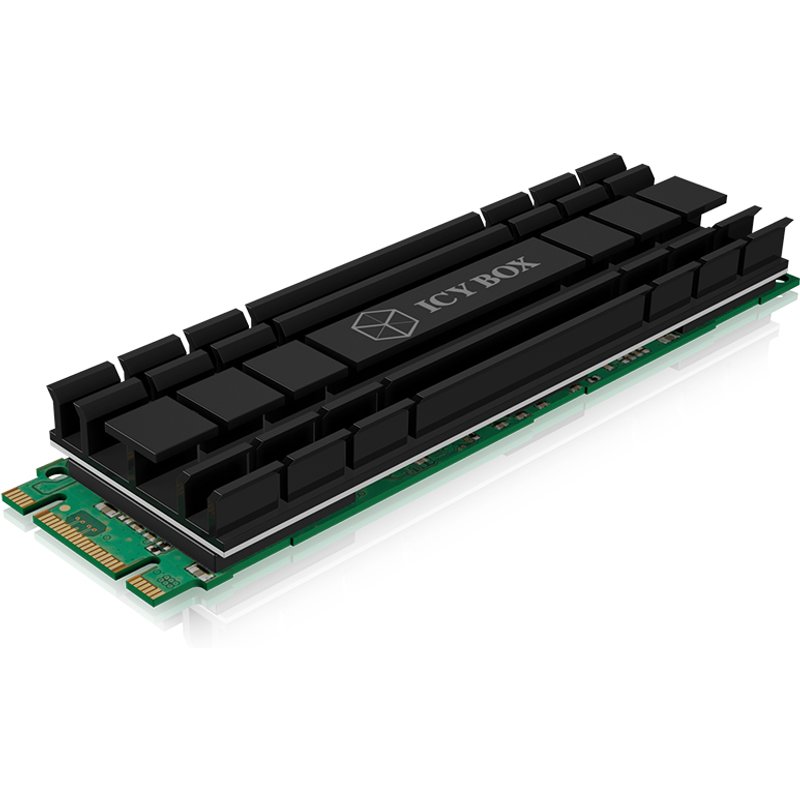 ICY BOX IB-M2HS-701 M.2 NVMe SSD Heatsink/Radiator Black 1 pc(s)