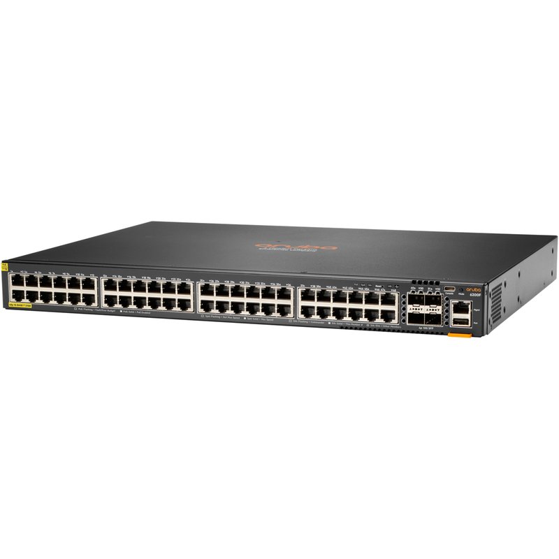 HPE Aruba Networking CX 6200F 48G Class4 PoE 4SFP+ 370W Managed L3 Gig