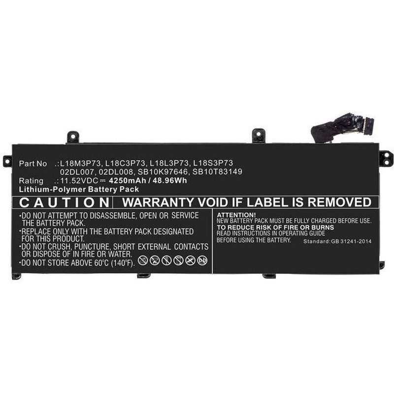 CoreParts 5B10W51826-CP laptop spare part Battery